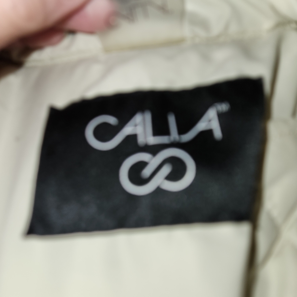 Calia by Carrie Underwood Cream Puffer Vest Butter Soft Size S Flap/Seam Pockets - Picture 7 of 10